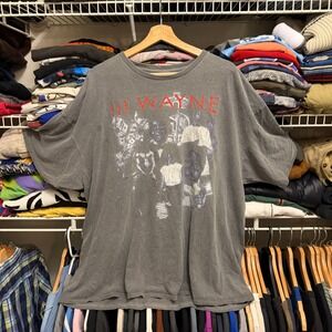 Lil Wayne T-Shirt Mens XXL Gray Best Rapper Alive Graphic Rap Hip Hop Short S